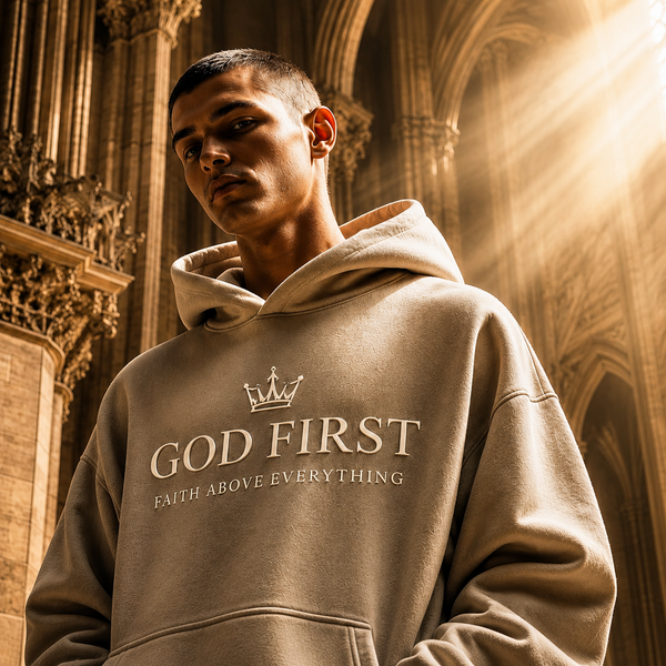 God First Cream Hoodie